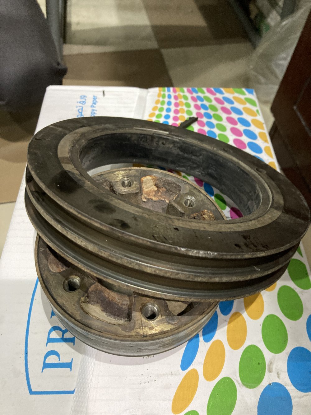 Geschmolzene Riemenscheibe Geschmolzene Riemenscheibe