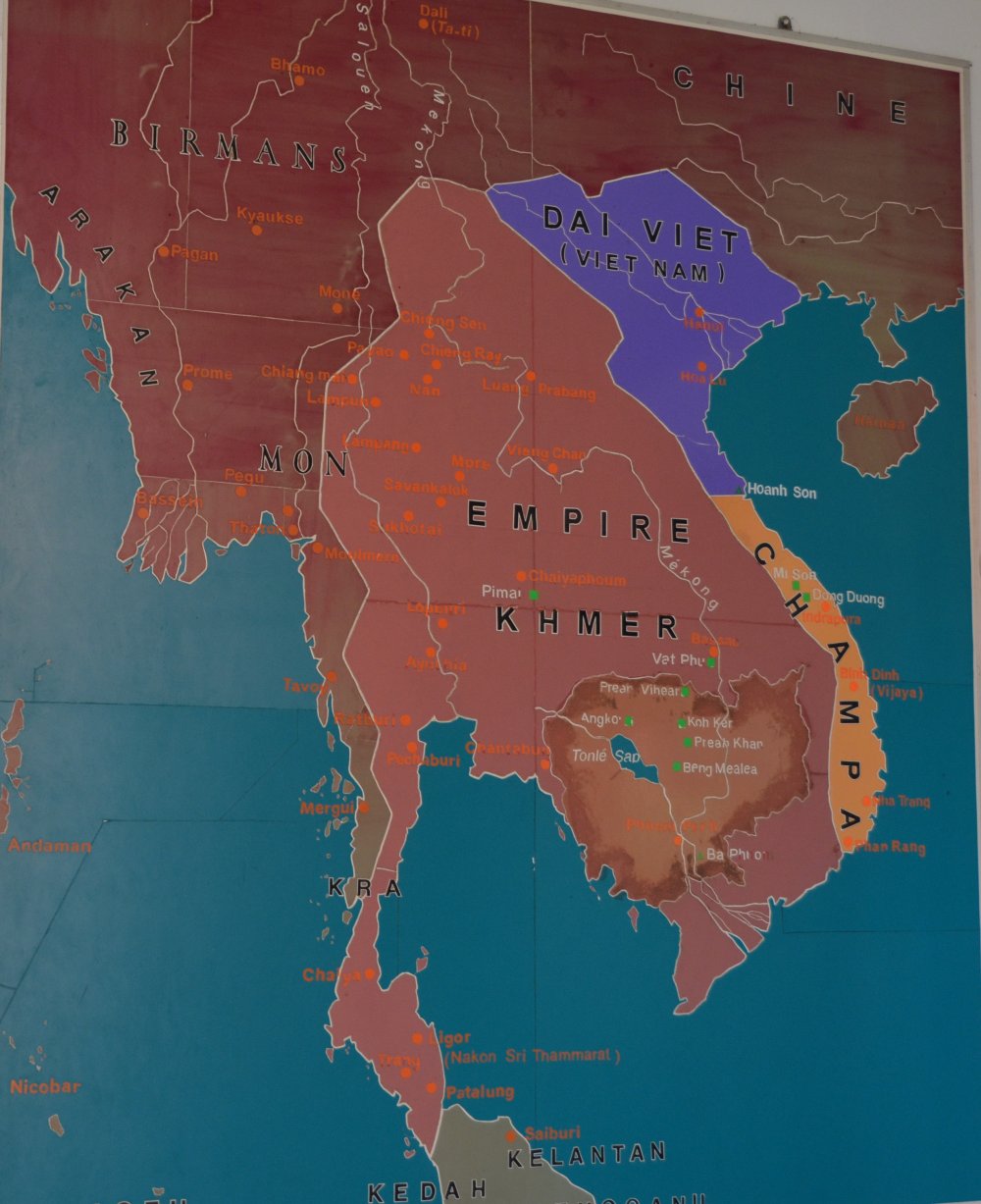 Khmer-Reich (Bild aus den Nationalmuseum, Siam Reap)